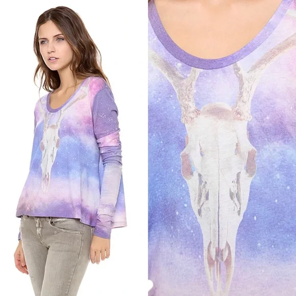 FINAL LASt CHANCE Like New Wildfox Desert Dreamer Long Sleeve Top s - Picture 2 of 12